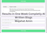 write bulk jasper ai assisted SEO optimized articles